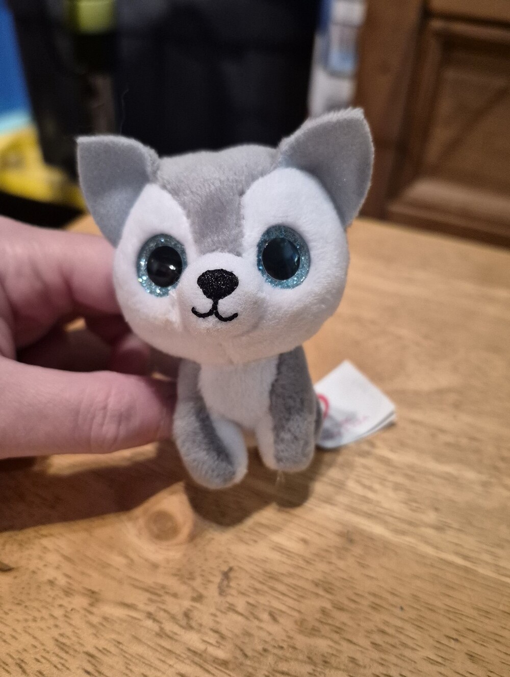 Ty Teenie Beanie Boos Prince the Husky Dog McDonald's Happy Meal Mini Plush 3"